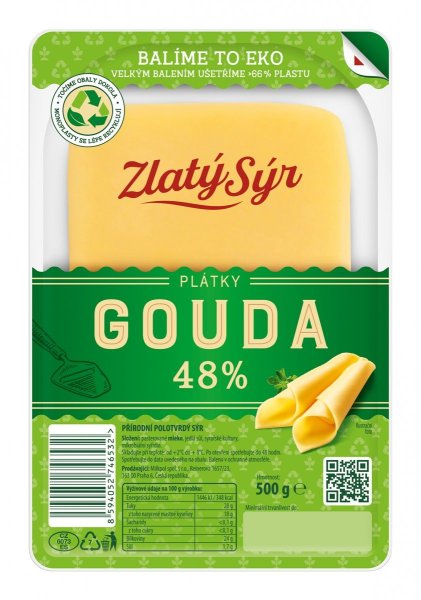 GOUDA 48% SLICES 500G